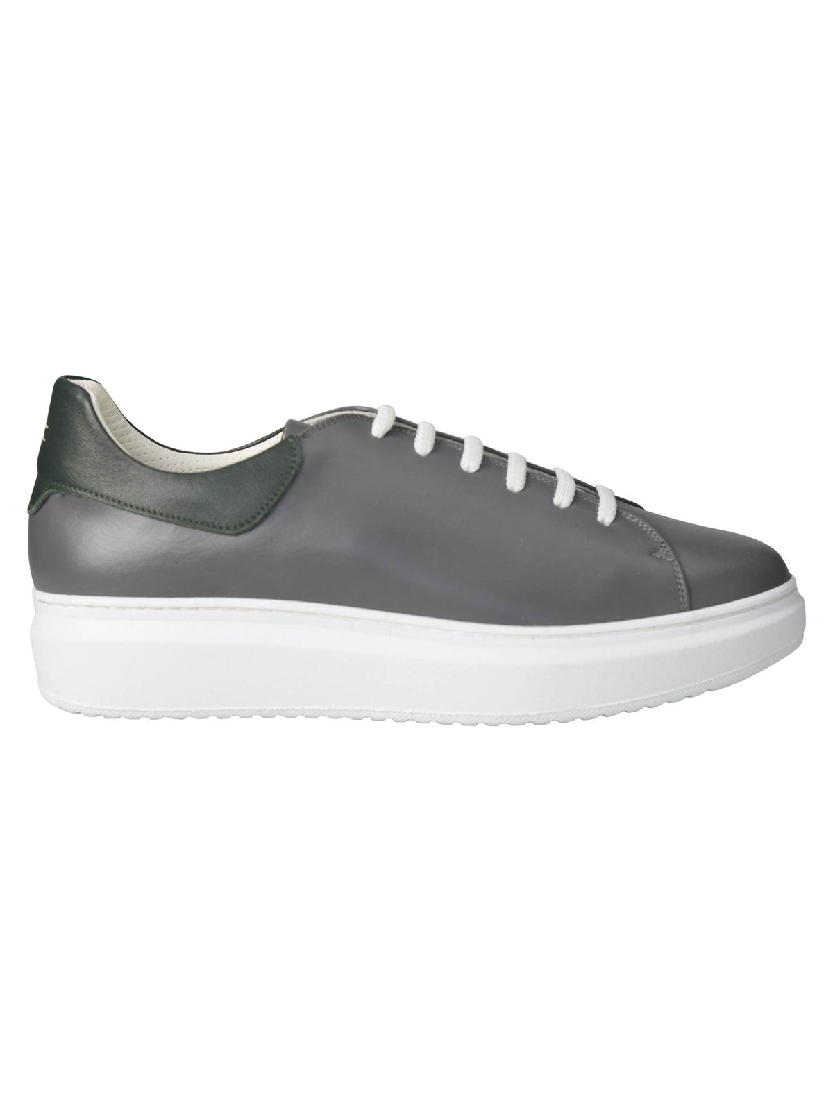Kiton Gray green Leather Suede
