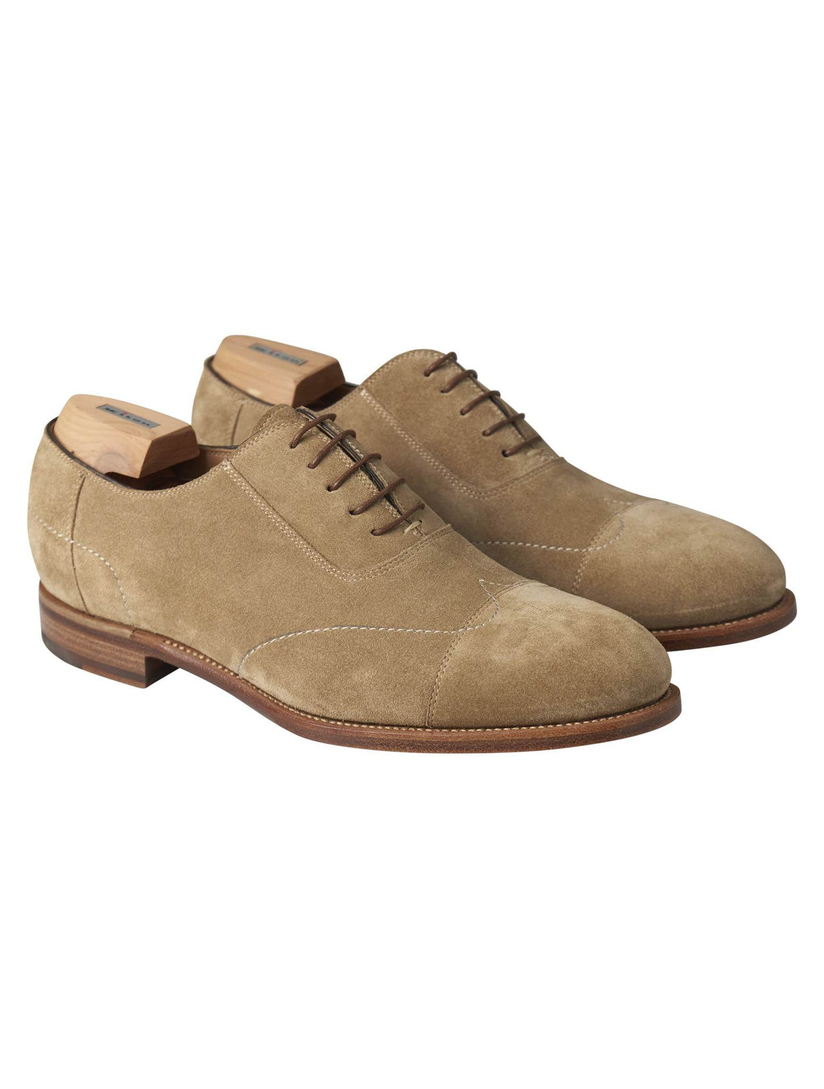 Kiton Beige Leather Suede Dress Shoes