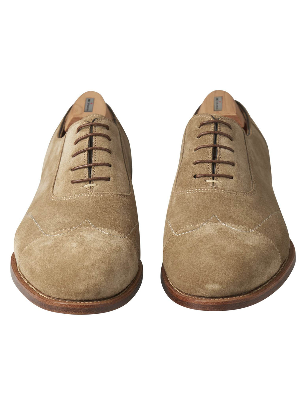 Kiton Kiton Beige Leather Suede Dress Shoes Beige 001