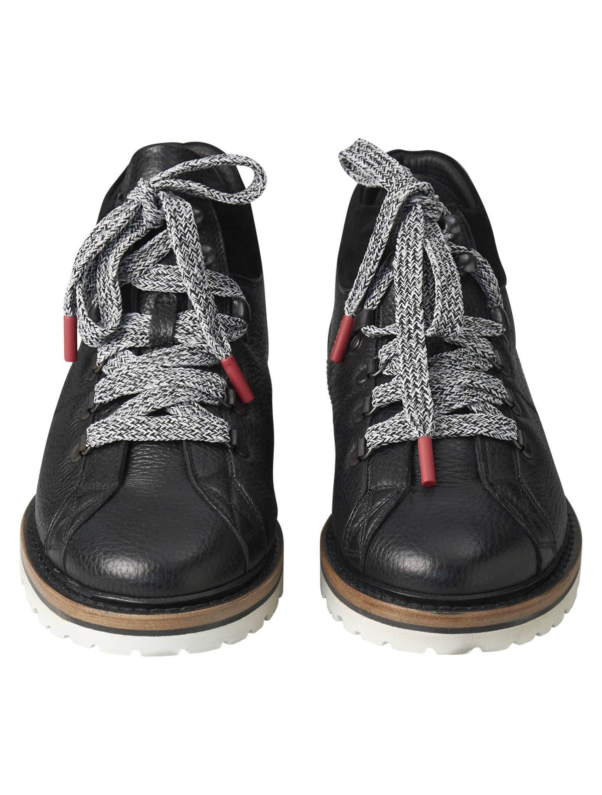 Kiton Kiton Black Leather Boots Shoes Black 001