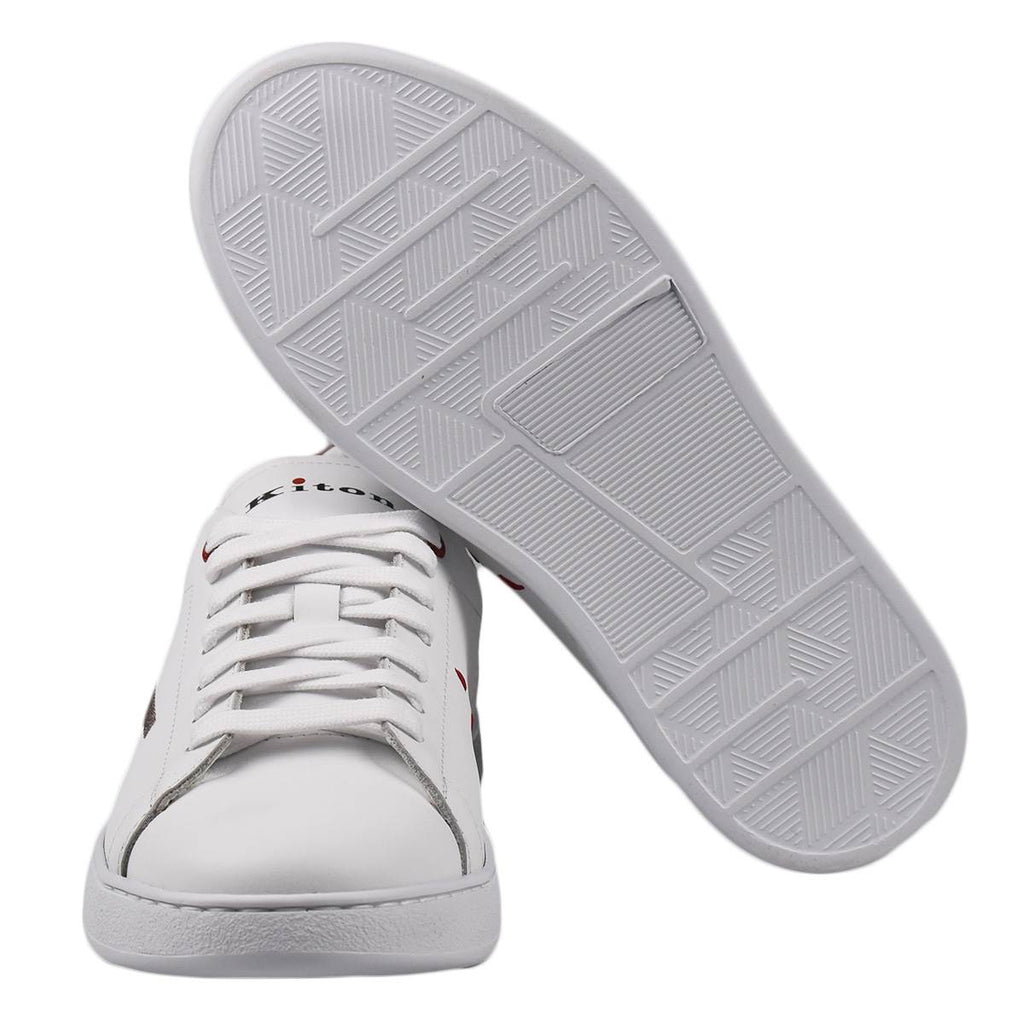 Kiton White Leather Sneakers