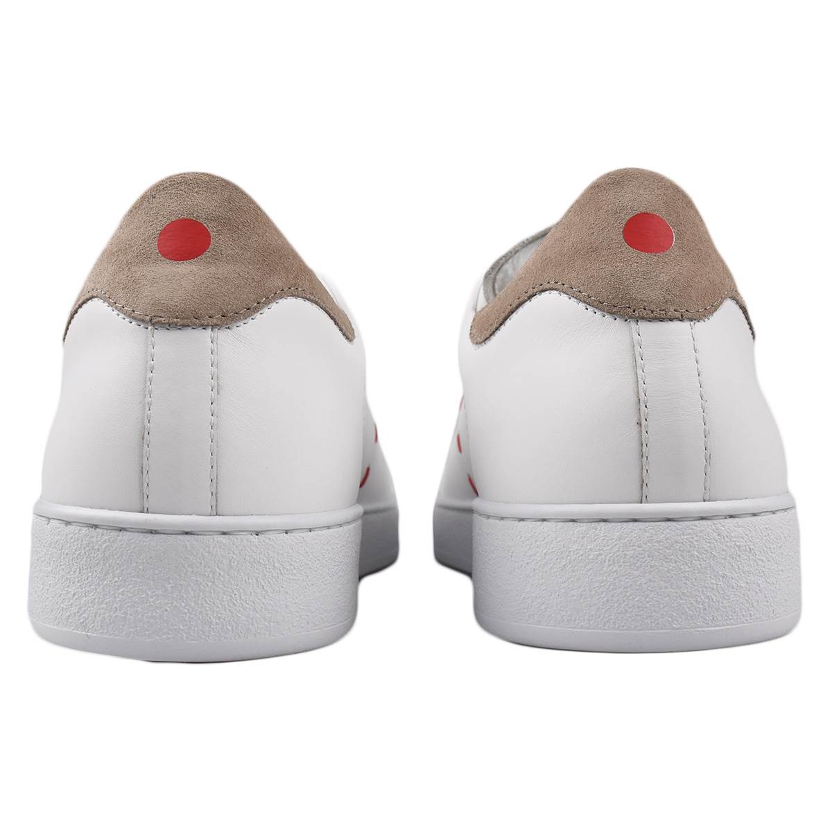 Kiton White Leather Sneakers