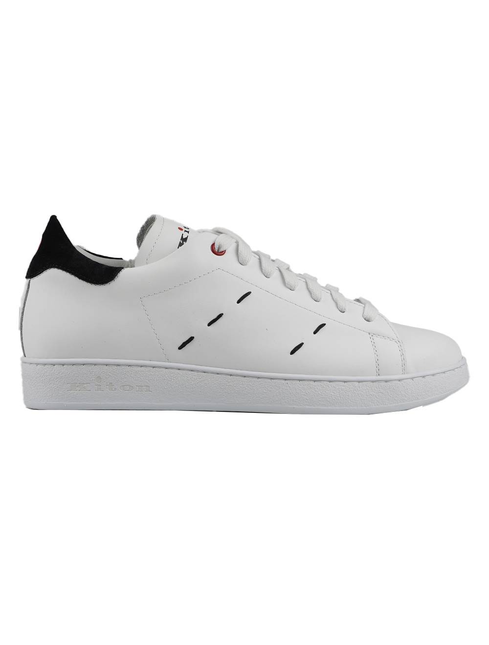 Kiton White Leather Sneakers