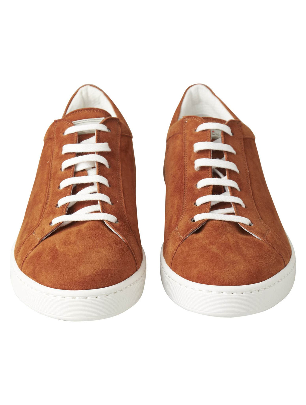 Kiton Kiton Blue Leather Suede Sneaker Brown 001