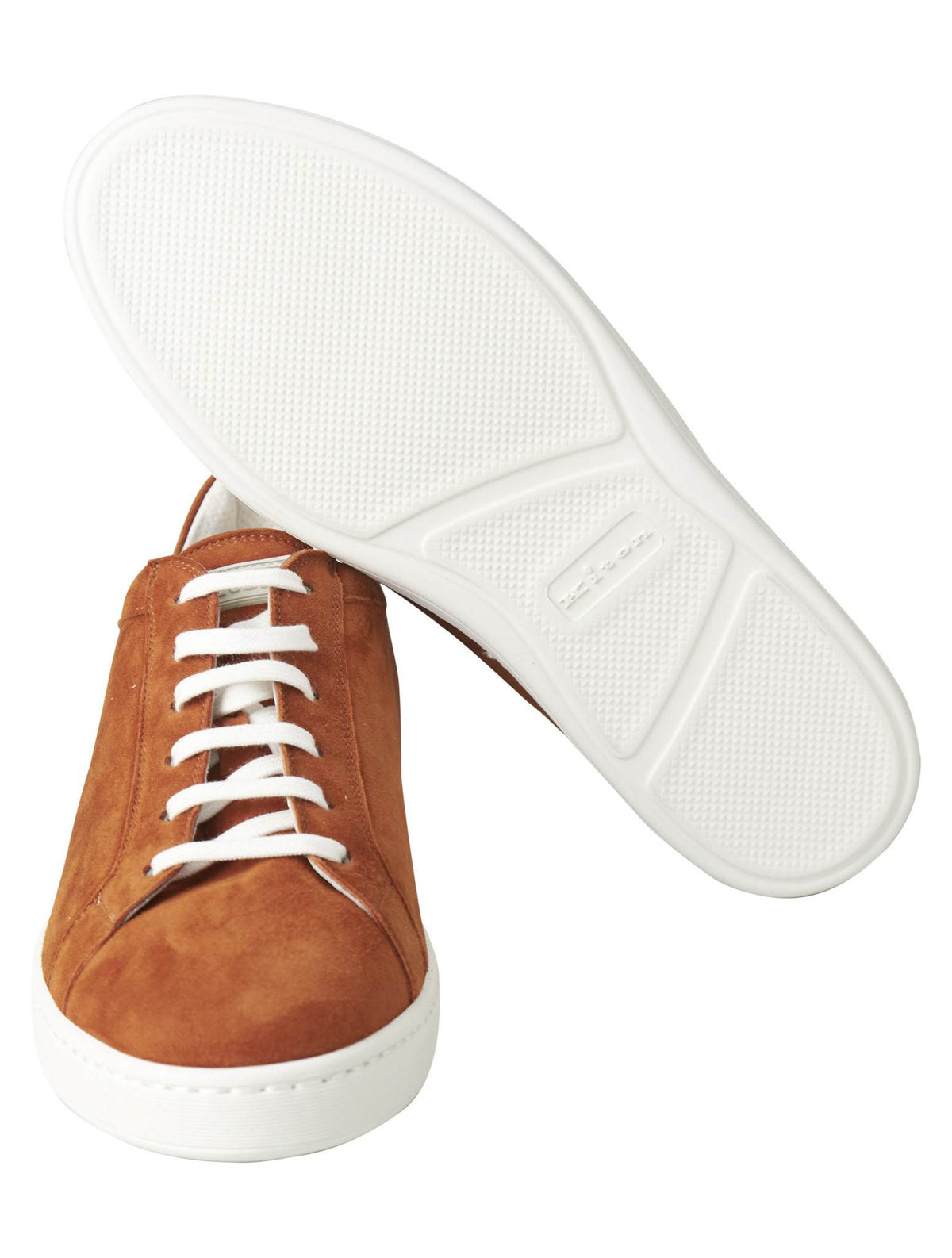 Kiton Blue Leather Suede Sneaker