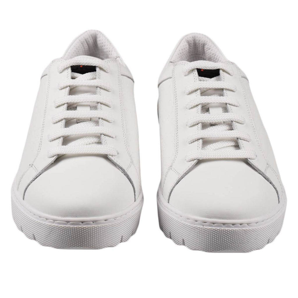 Kiton Kiton White Leather Sneakers White 001