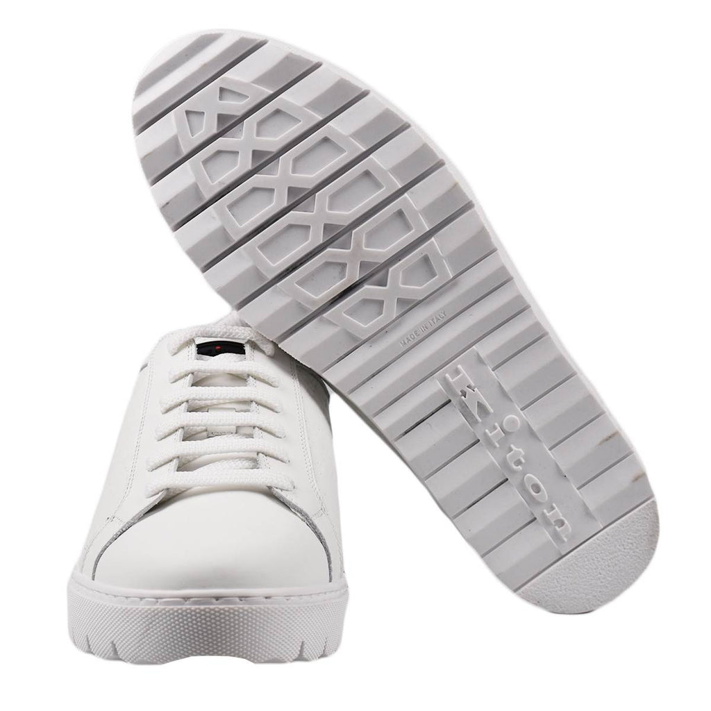 Kiton White Leather Sneakers