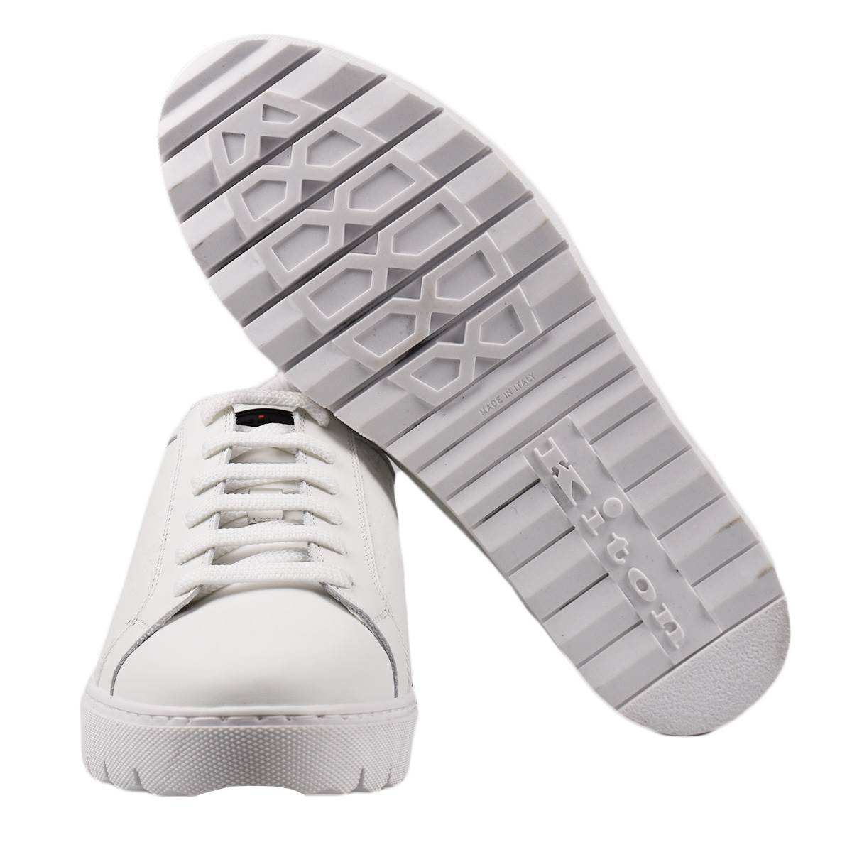 Kiton White Leather Sneakers