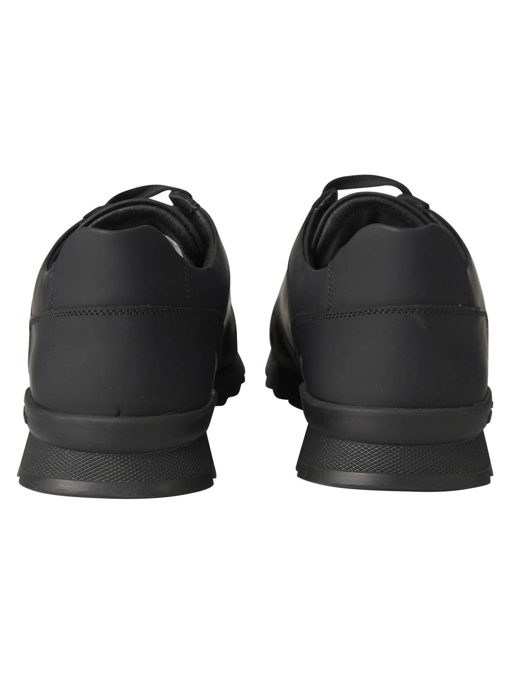 Kiton Black Leather Sneaker