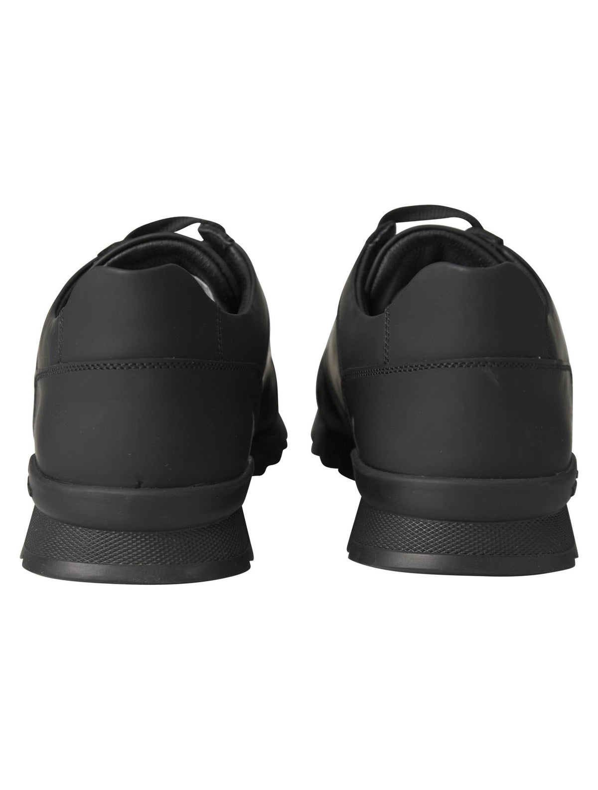 Kiton Black Leather Sneaker