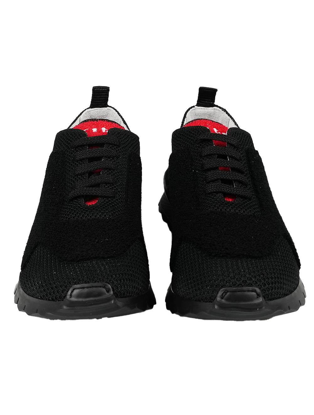 Kiton Kiton Pl Wool Sneakers Black 001
