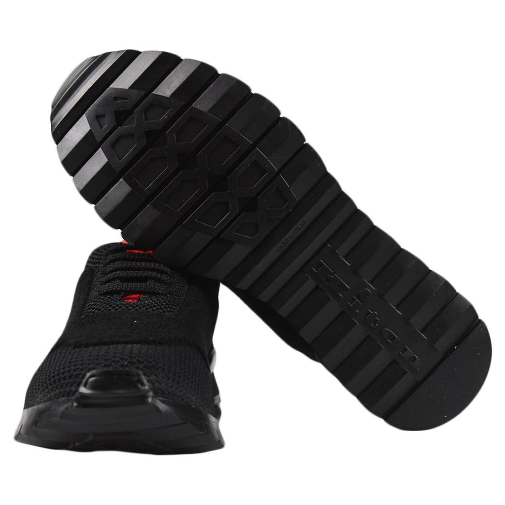 KITON Black Red PL Wool Shoes