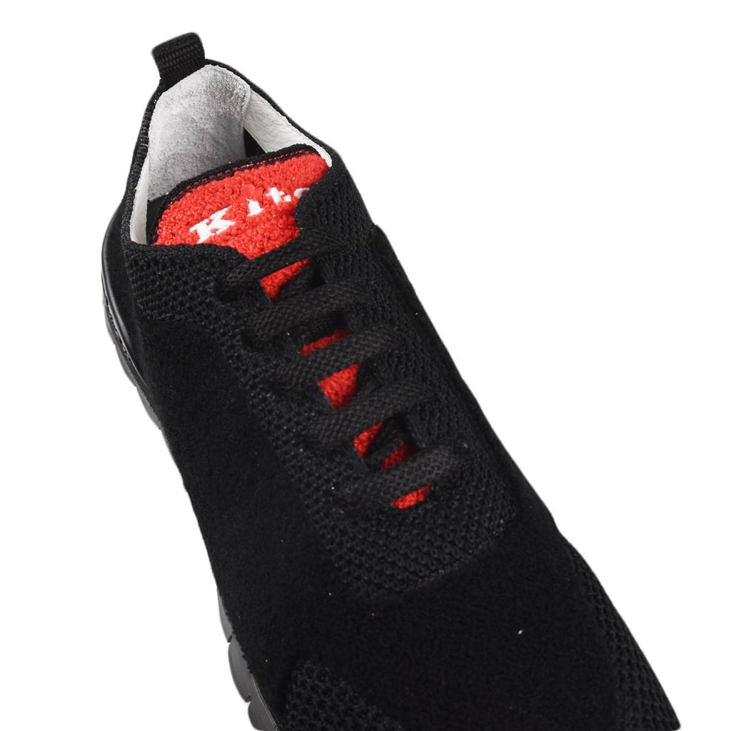 KITON Black Red PL Wool Shoes