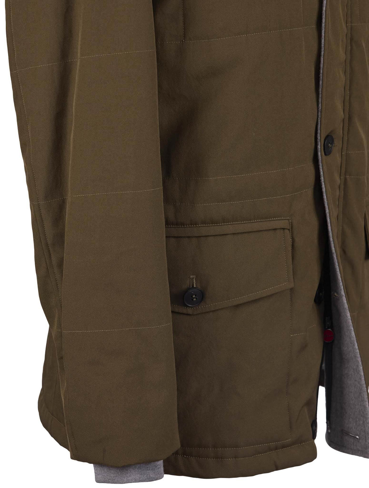 Kiton Pl Cotton With Raccoon Fur Coat
