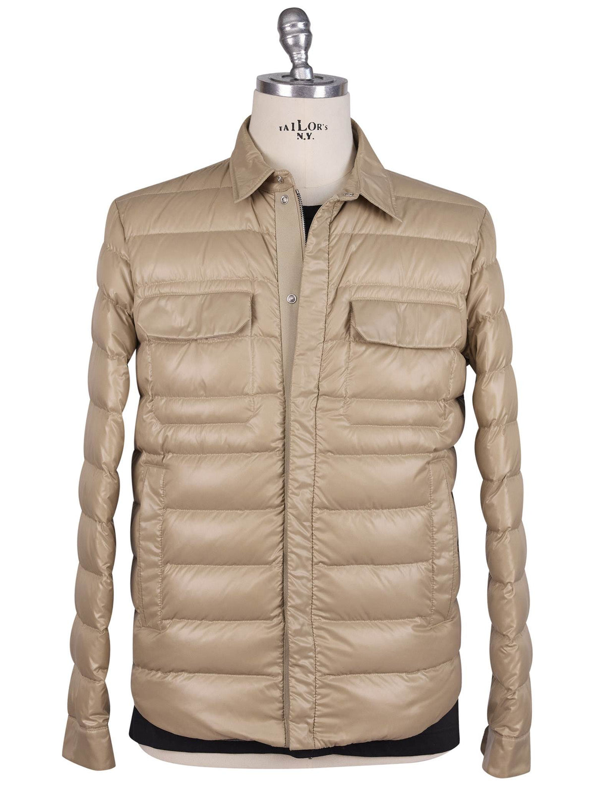 Kiton Kiton Beige Nylon Pa Pu Coat Beige 000