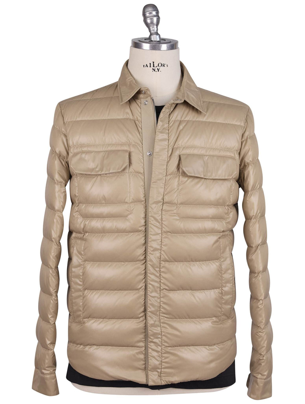 Kiton Beige Nylon Pa Pu Coat