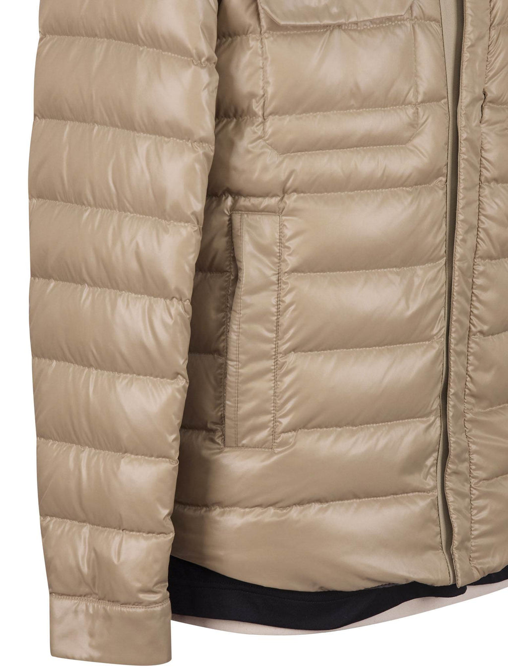 Kiton Beige Nylon Pa Pu Coat