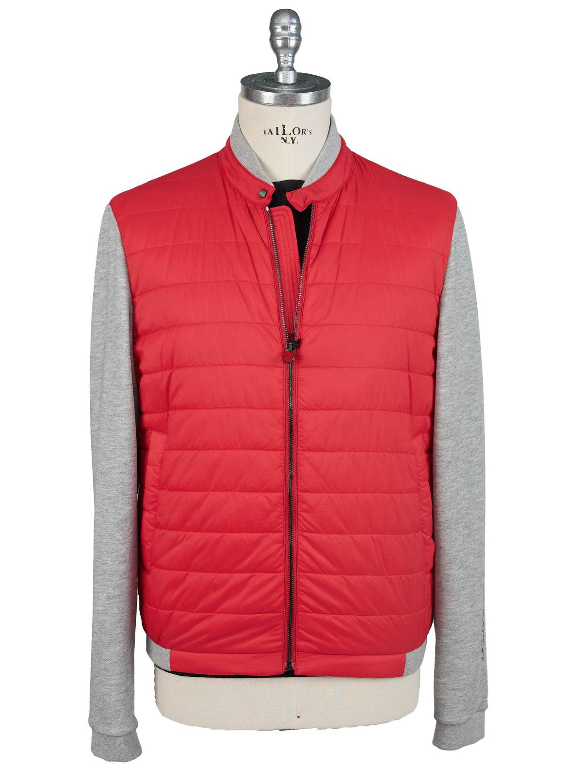 Kiton Kiton Red Gray Pa Coat Red / Gray 000