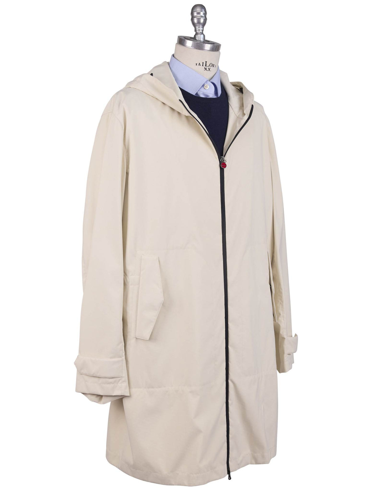 Kiton Kiton Whitw PA PL Overcoat White 001