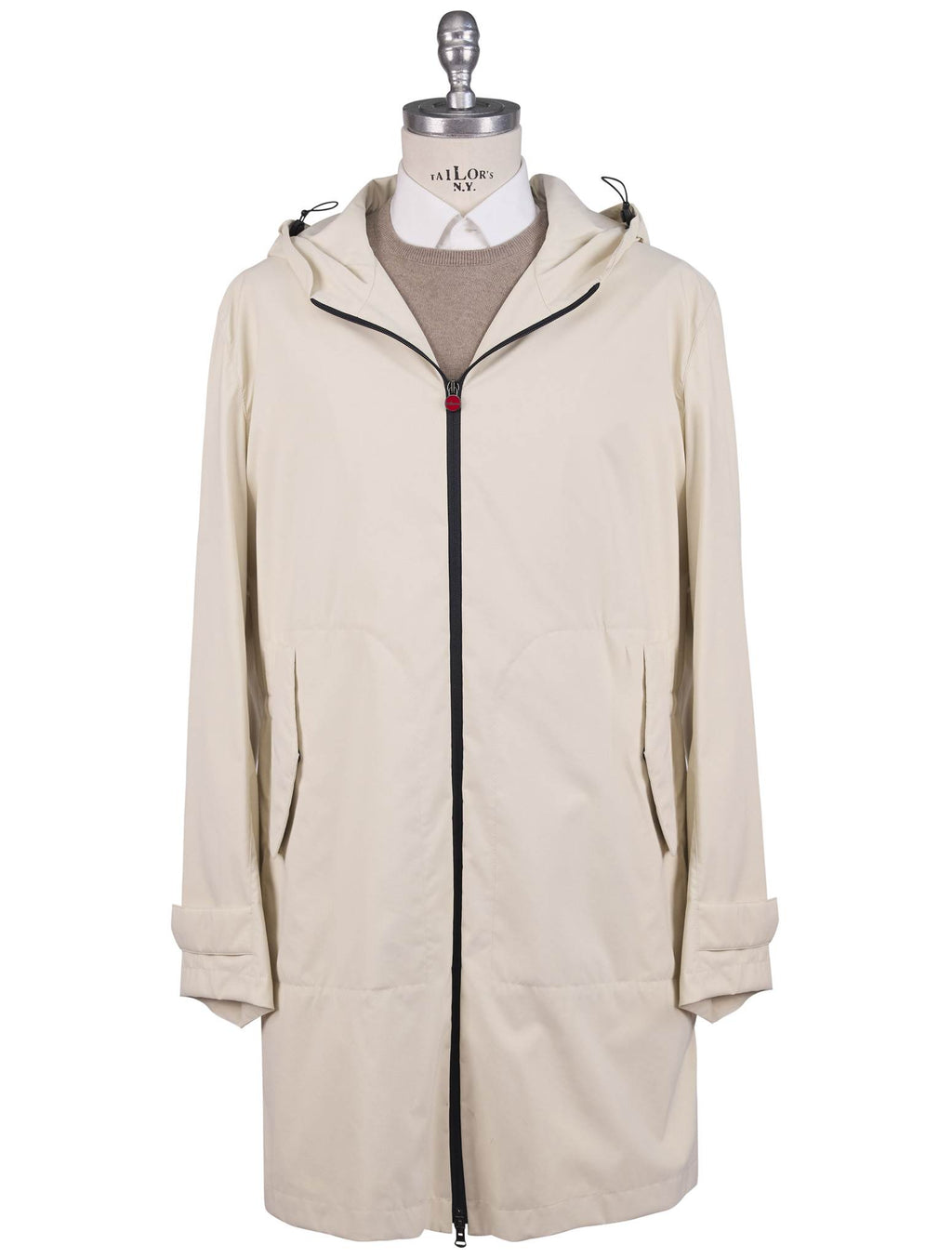 Kiton White PA PL Overcoat