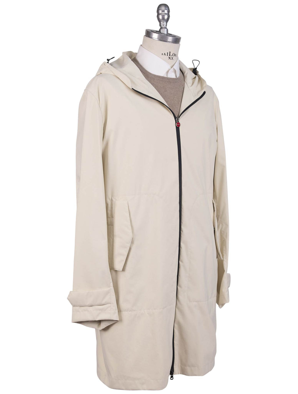 Kiton Kiton White PA PL Overcoat White 001