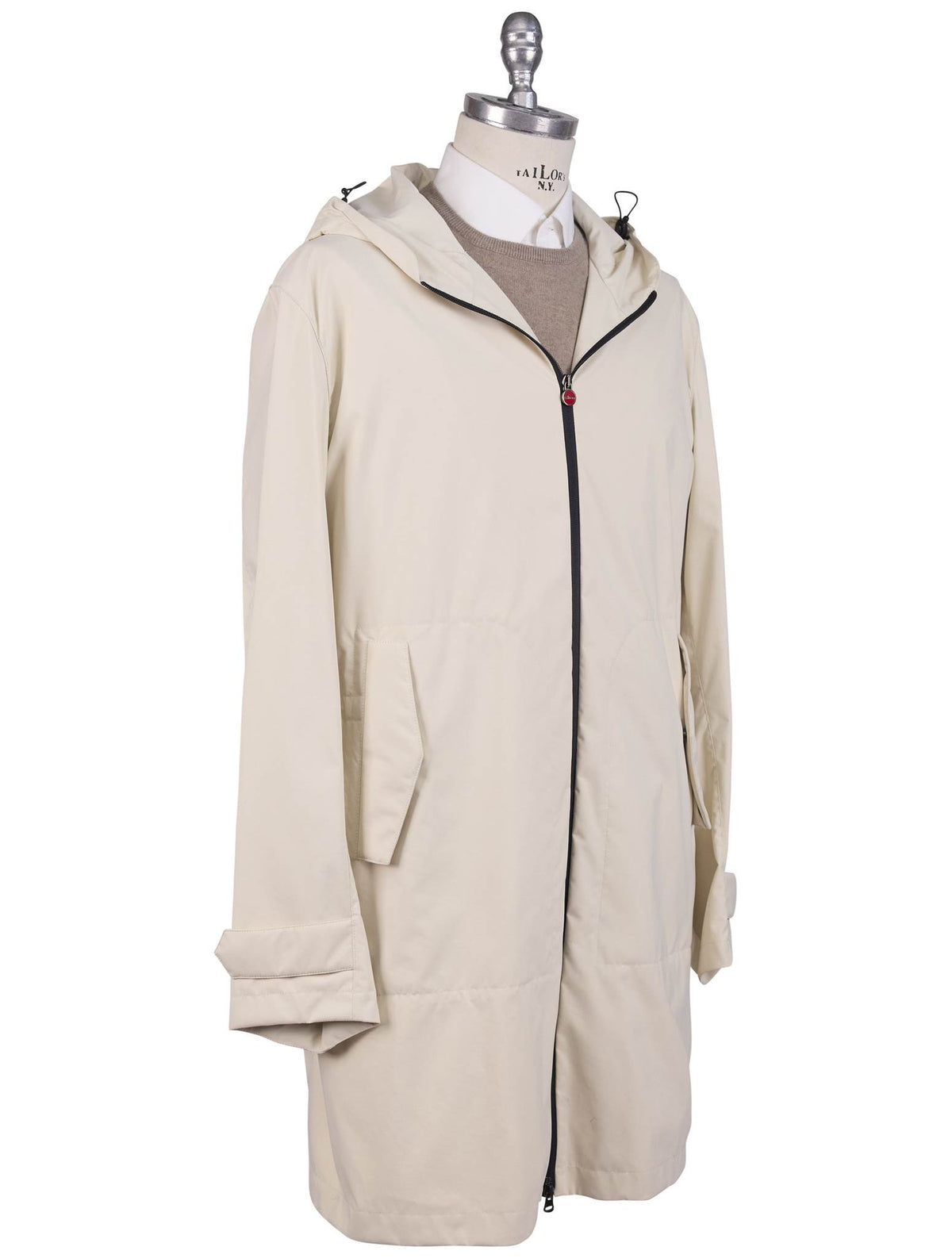 Kiton Kiton White PA PL Overcoat White 001