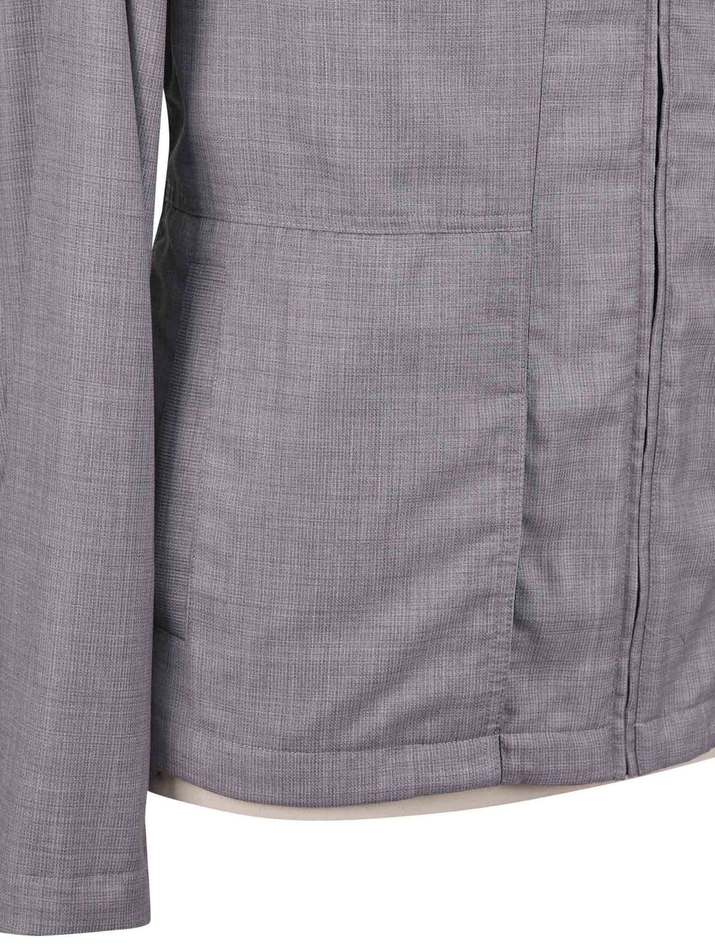 Kiton Gray Virgin Wool Pa Coat