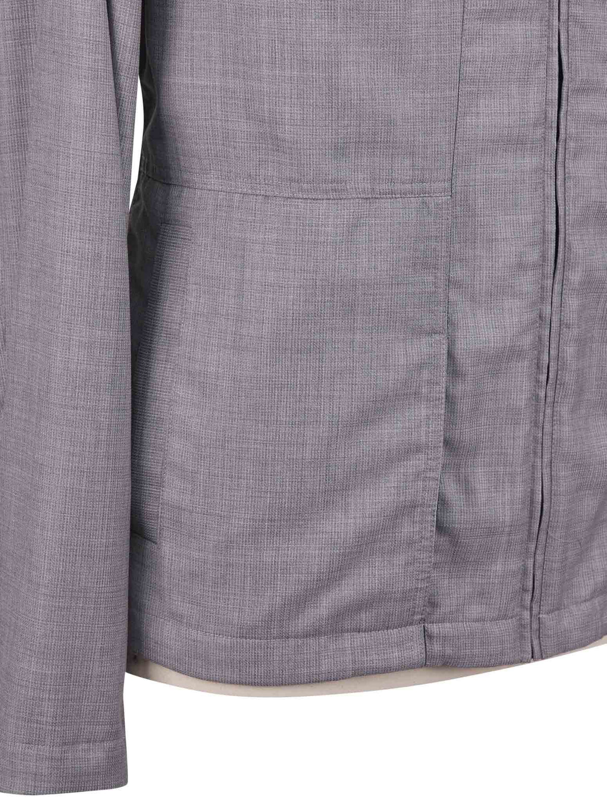 Kiton Gray Virgin Wool Pa Coat