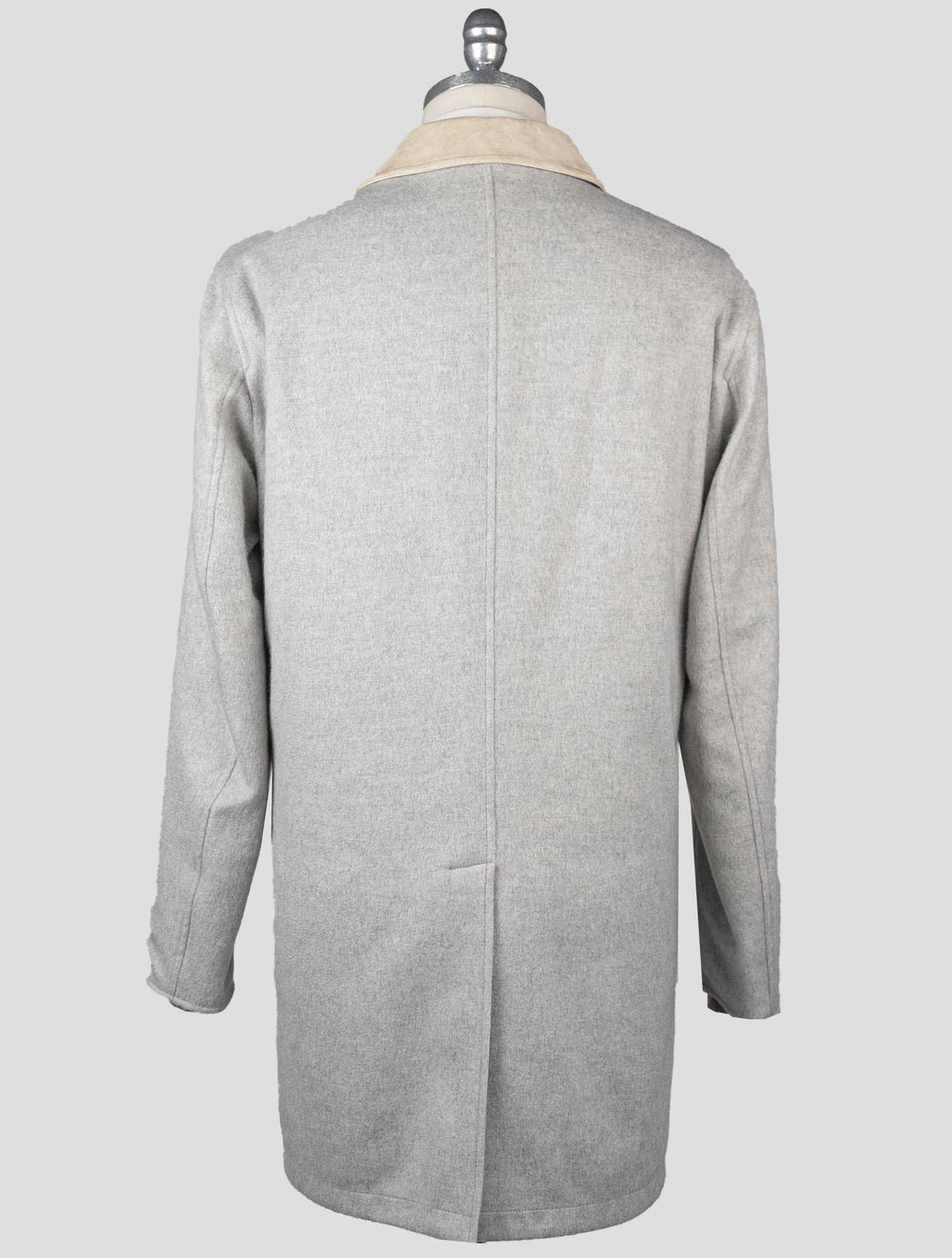 Kiton Gray White Cashmere PL Overcoat