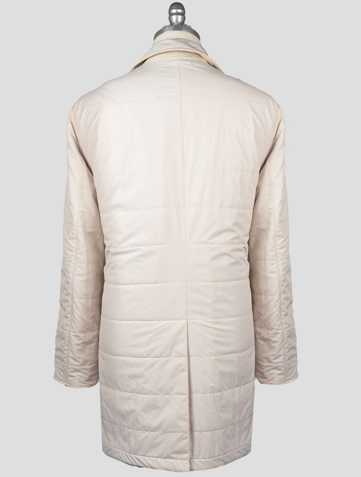 Kiton Gray White Cashmere PL Overcoat