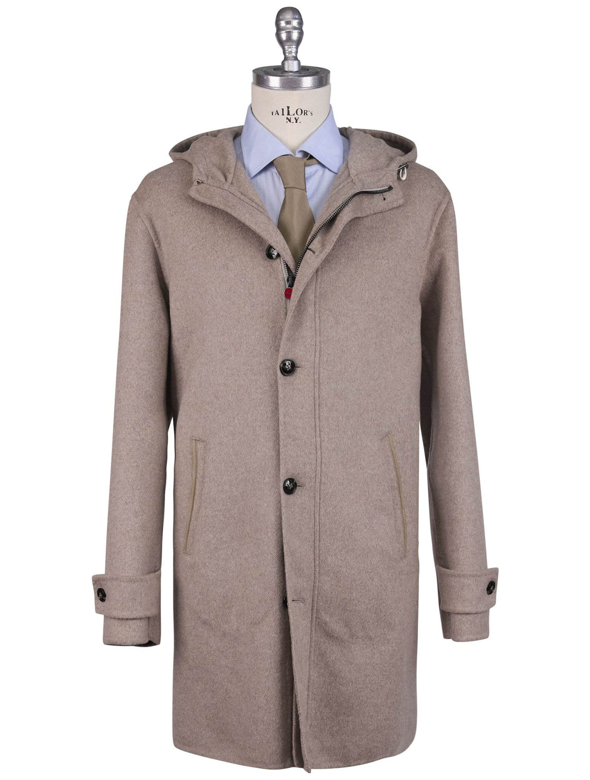 Kiton Brown Cashmere Overcat