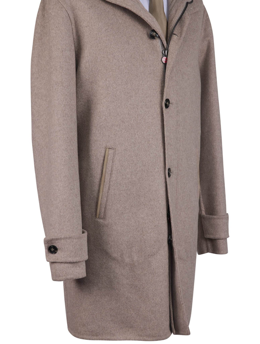 Kiton Brown Cashmere Overcat