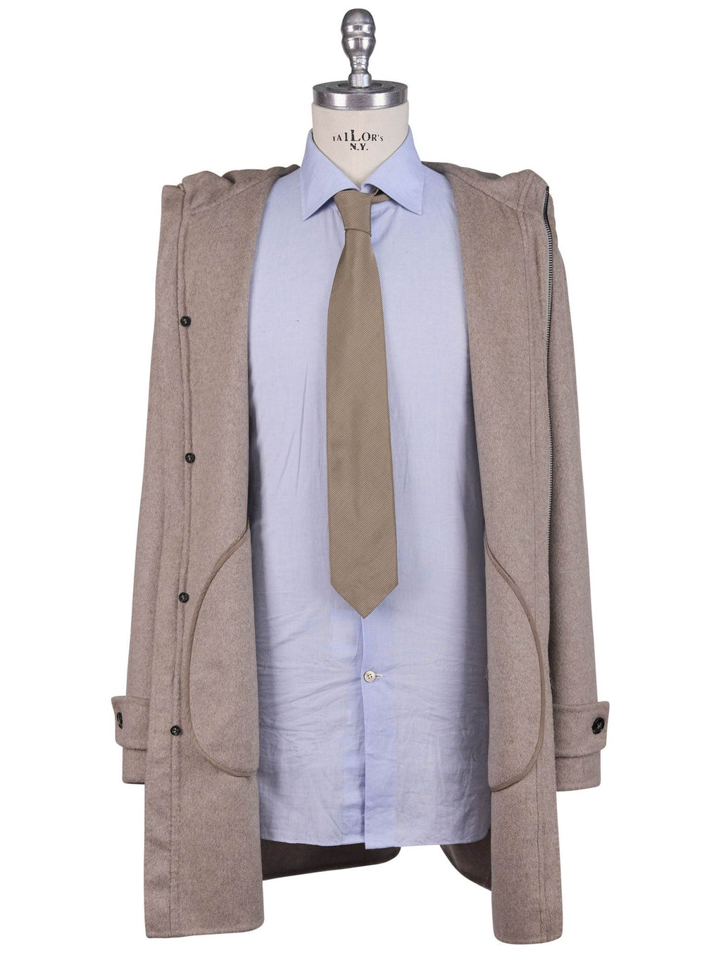 Kiton Brown Cashmere Overcat