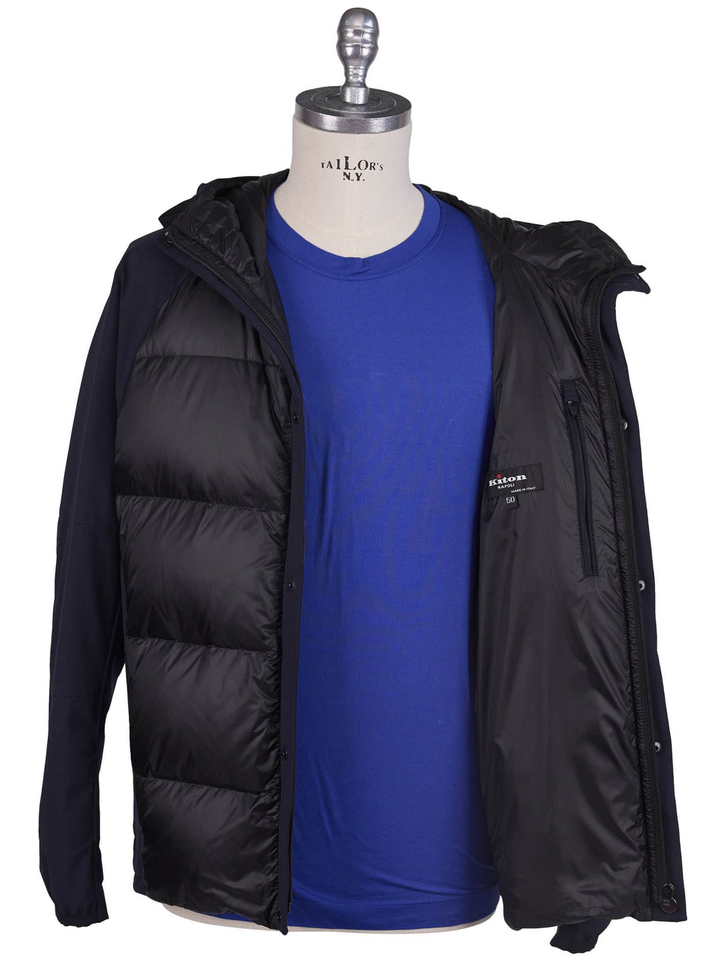 Kiton Blue Pa Ea Pu Coat