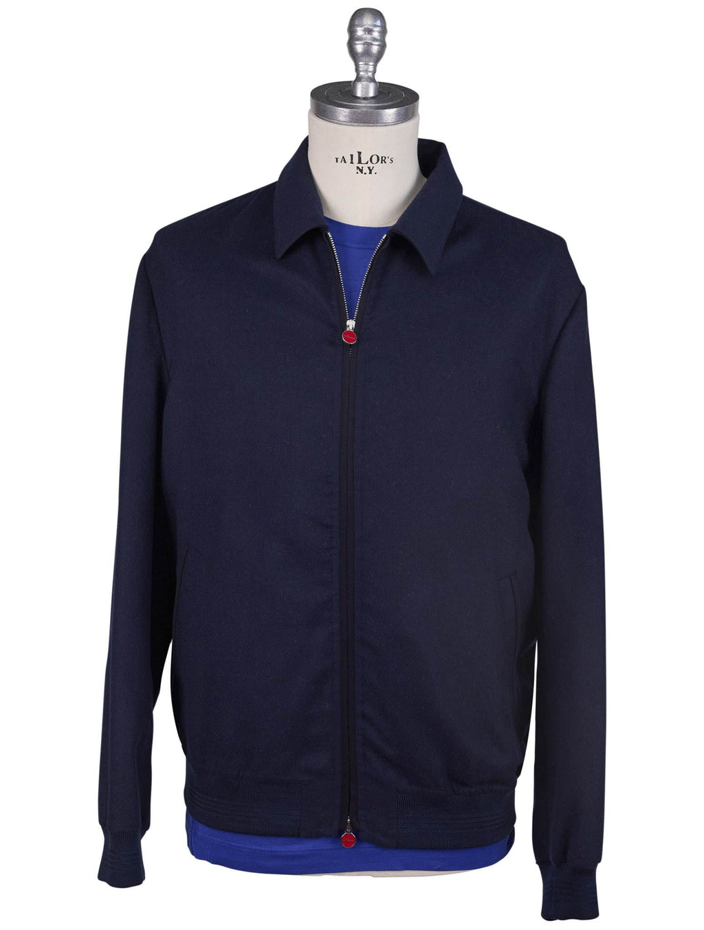 Kiton Kiton Blue Cashmere Silk Coat Blue 000
