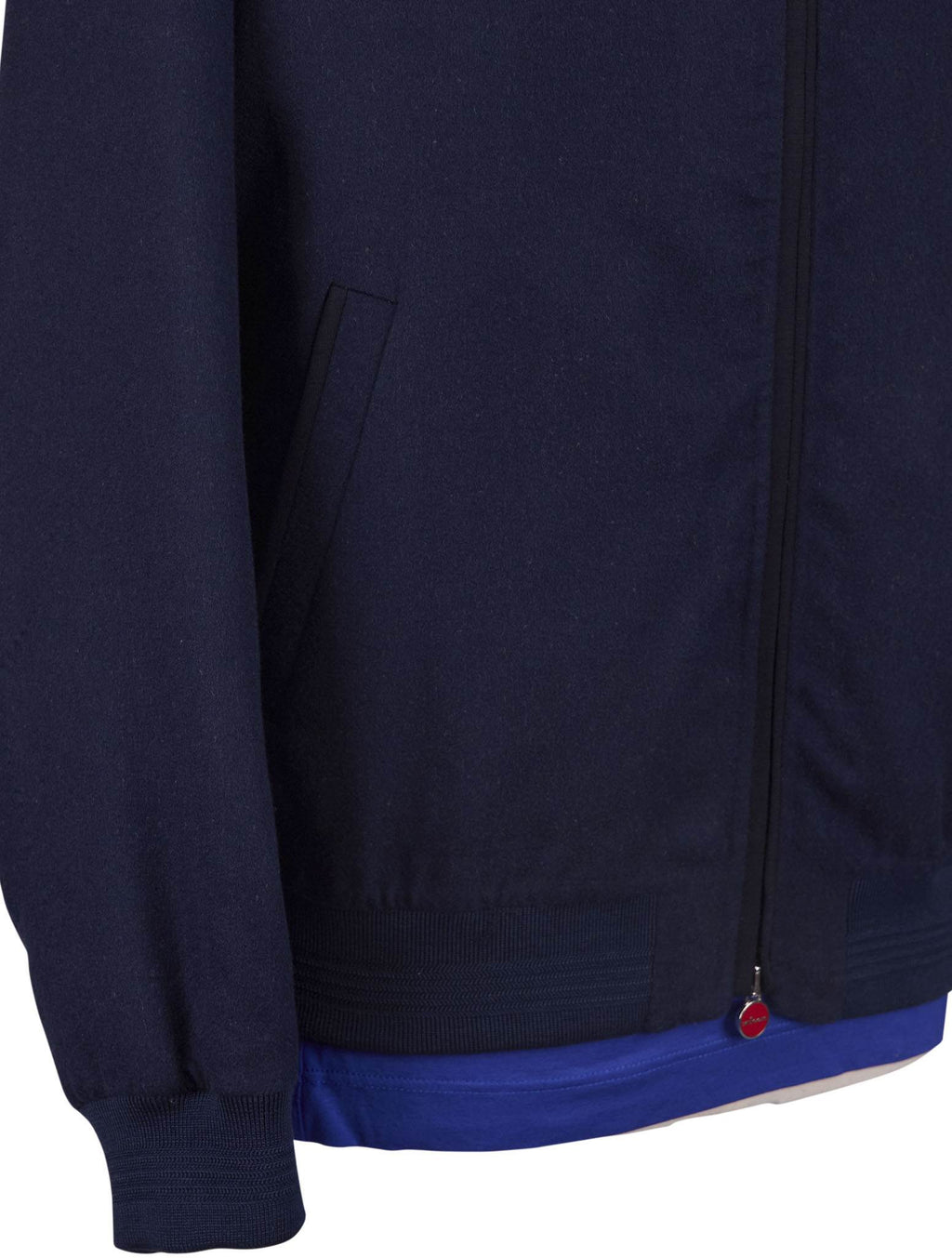 Kiton Kiton Blue Cashmere Silk Coat Blue 001