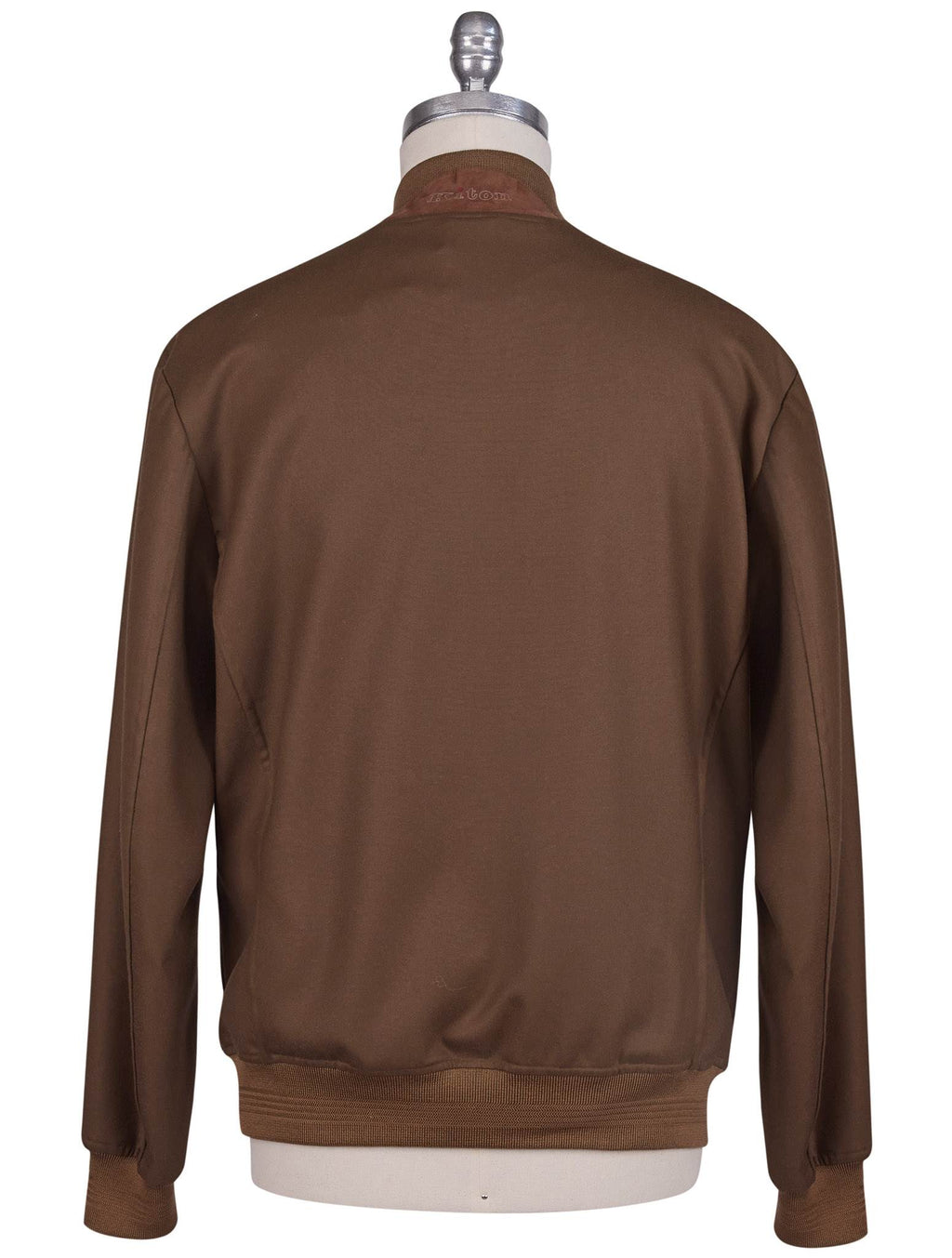 Kiton Brown Wool Ea Coat