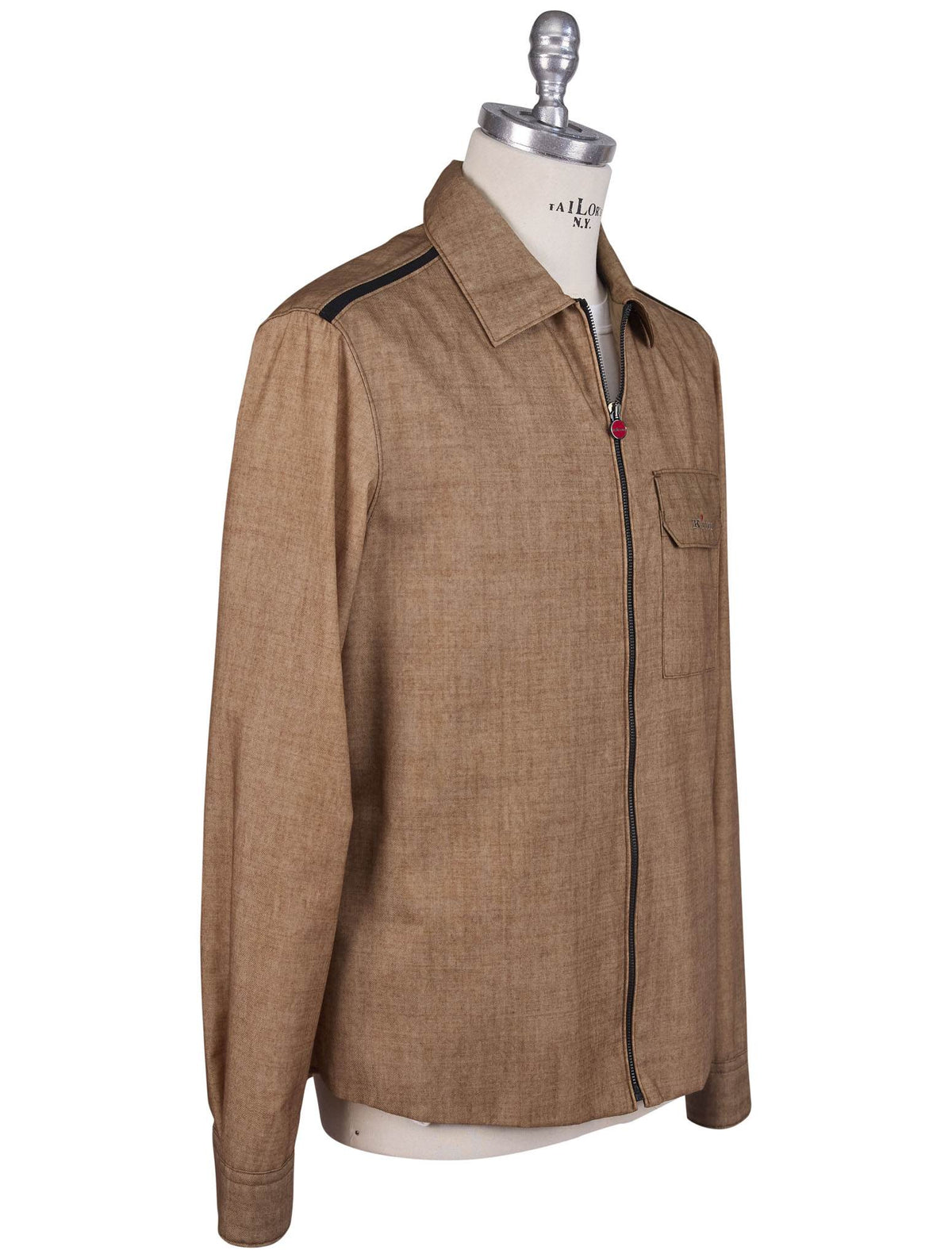 Kiton Kiton Brown Wool Pa Coat Brown 001