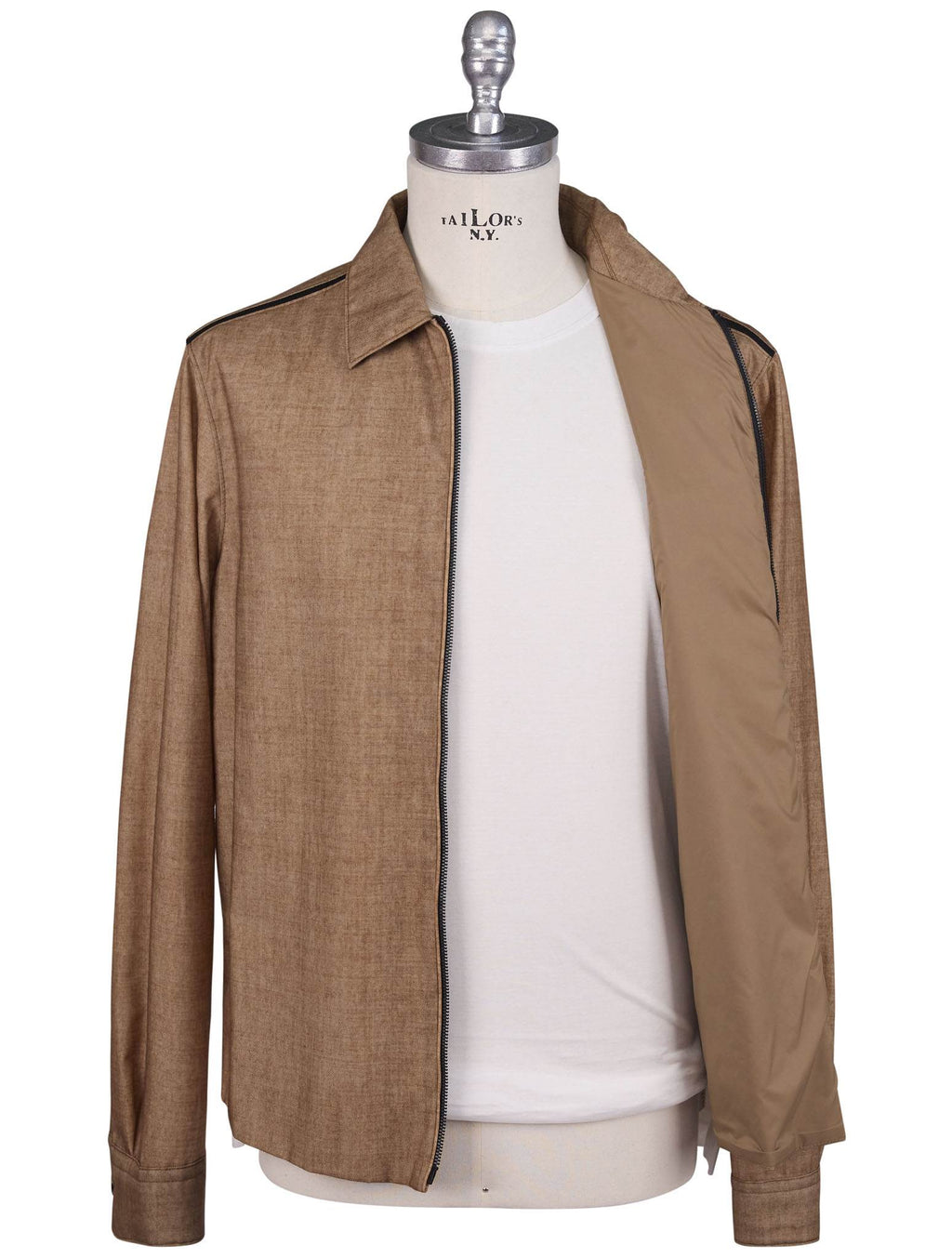 Kiton Brown Wool Pa Coat