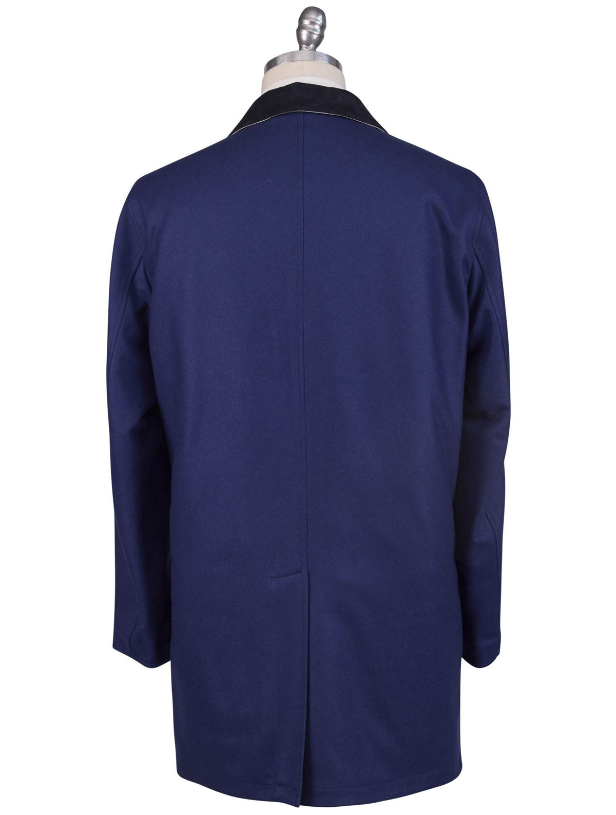 Kiton Blue Beige Cashmere Pl Reverse Overcoat