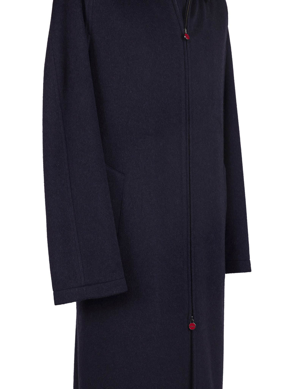 Kiton Blue Cashmere Overcoat