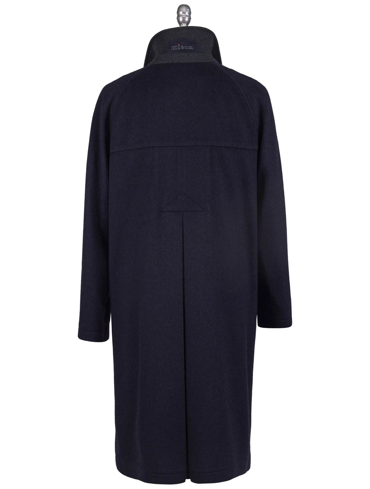 Kiton Blue Cashmere Overcoat