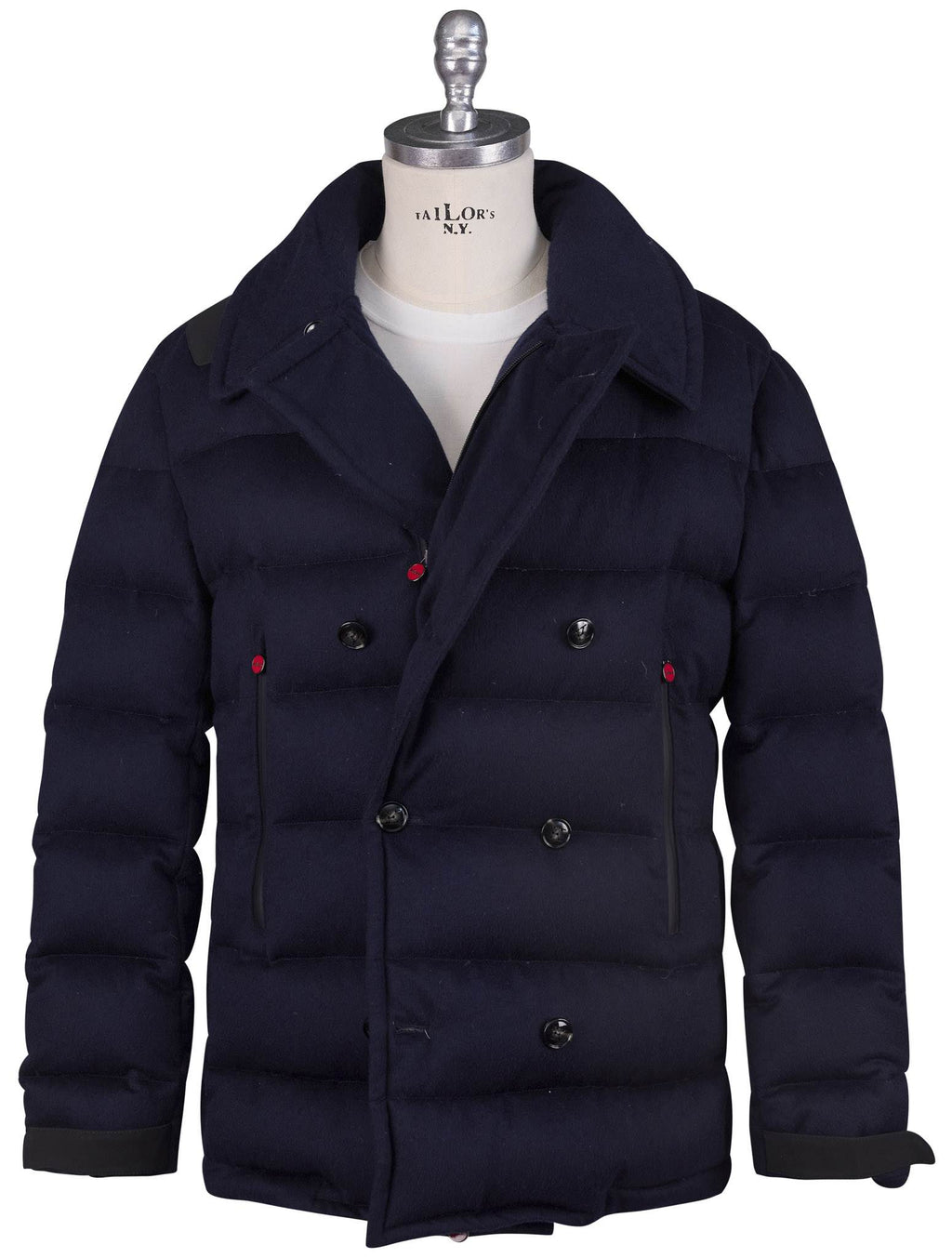 Kiton Blue Cashmere Coat