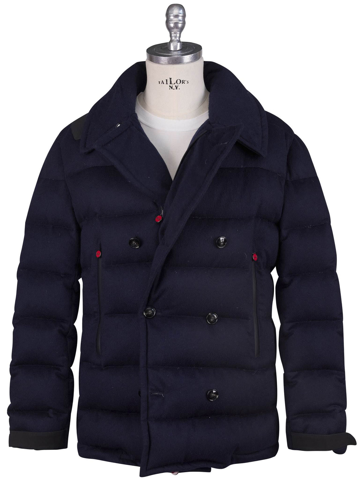 Kiton Blue Cashmere Coat
