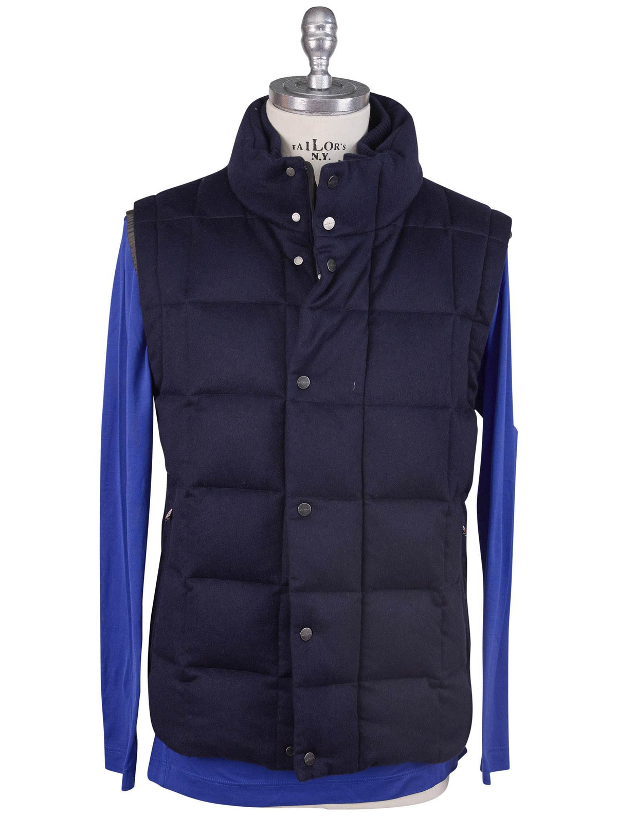 Kiton Blue Cashmere Vest