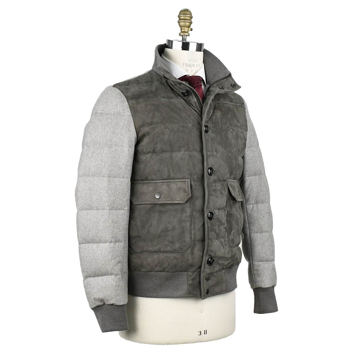 Kiton Kiton Beige Cashmere Calfskin Leather Coat Beige 001