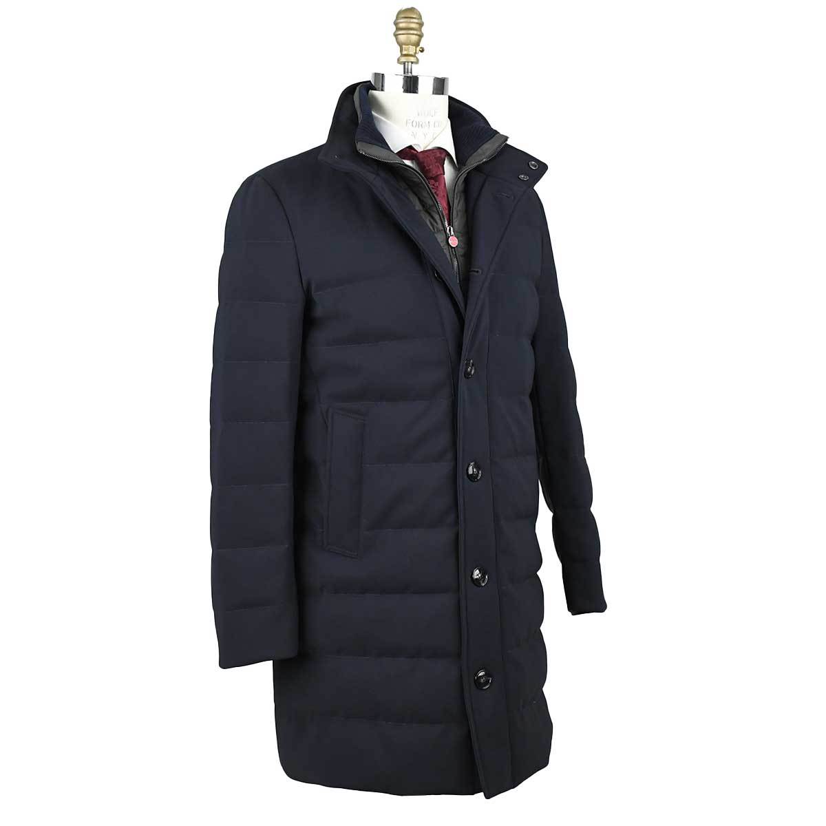 Kiton Kiton Blue Pl Pa Ea Overcoat Blue 001