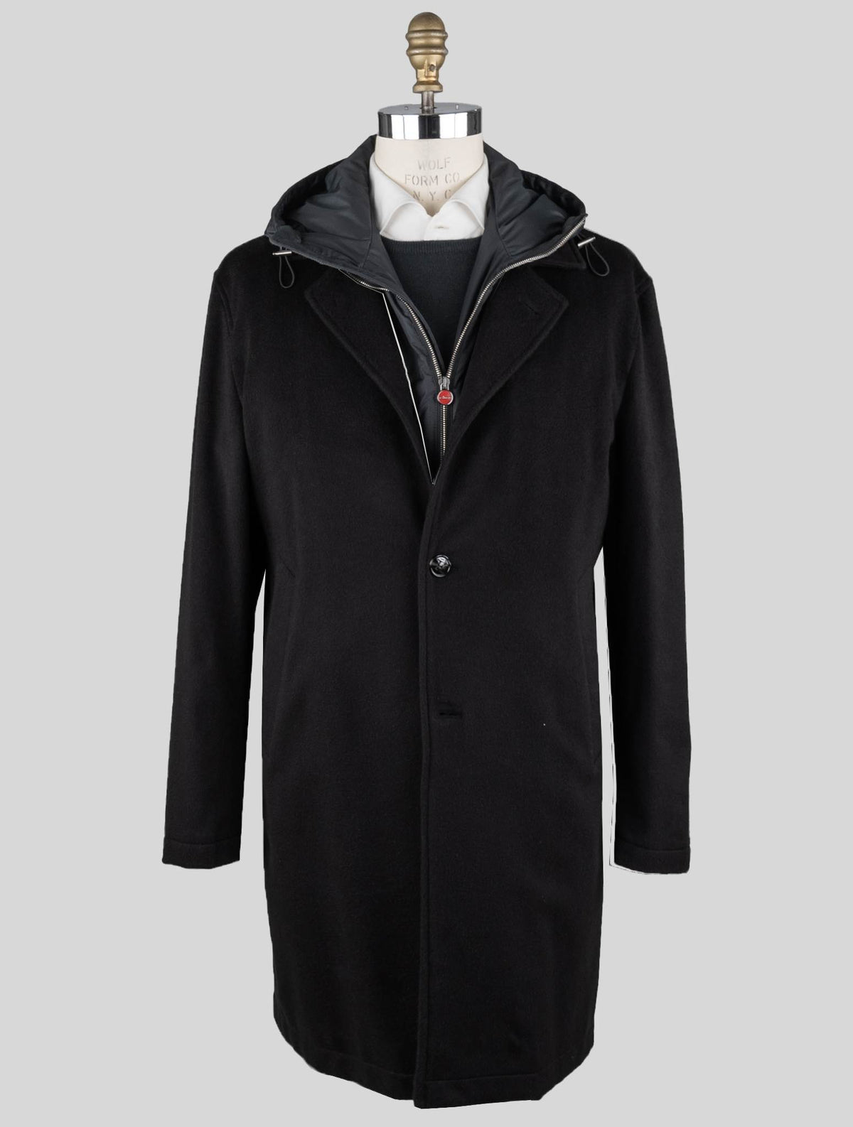 Kiton Kiton Black Vicuna Perù Overcoat Black 000