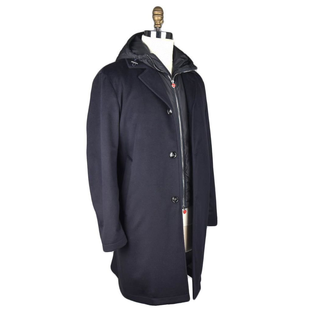 Kiton Kiton Blue Vicuna Overcoat Blue 001