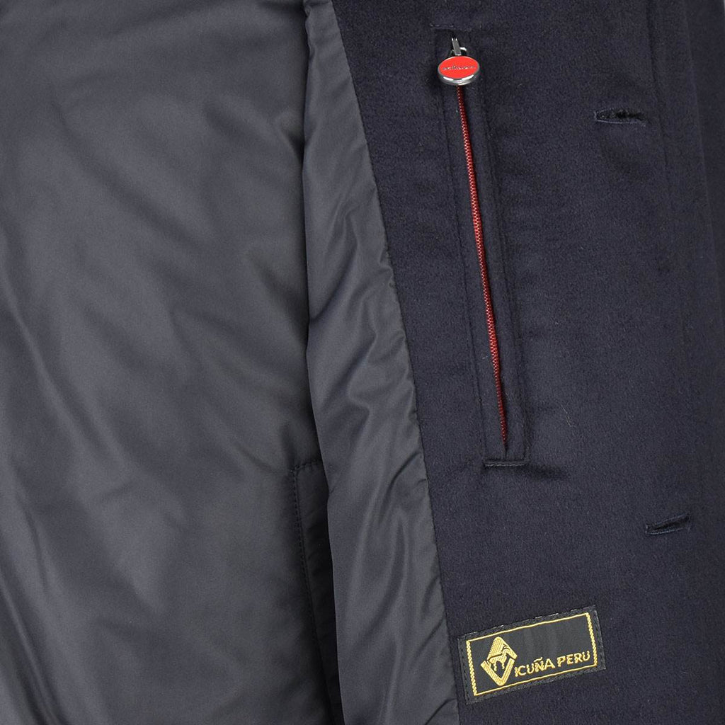 Kiton Blue Vicuna Overcoat